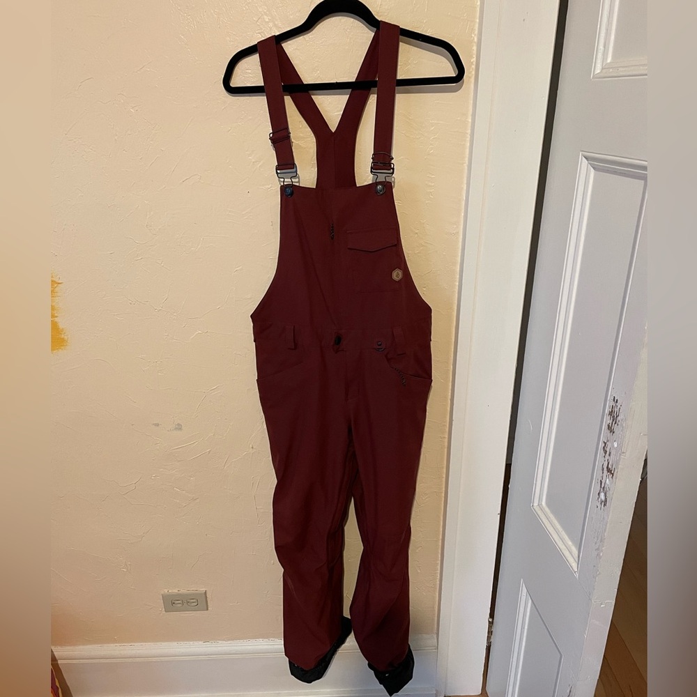 Maroon Snowboard Bib